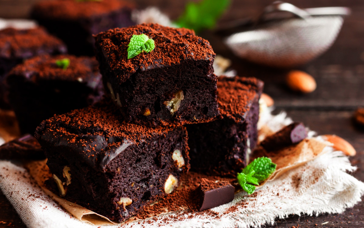 Брауни с горьким шоколадом