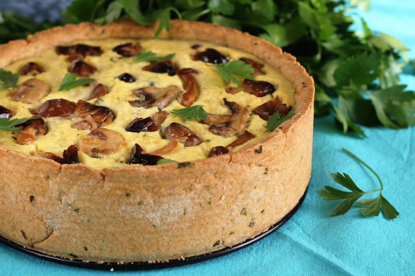 Картофельный пирог с грибами